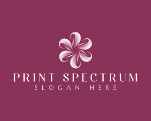 Sakura Floral Swirl logo design