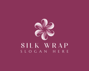 Sakura Floral Swirl logo design