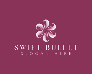 Sakura Floral Swirl logo design