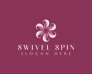 Sakura Floral Swirl logo