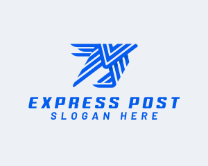 Postal Mail Logistics Letter M logo