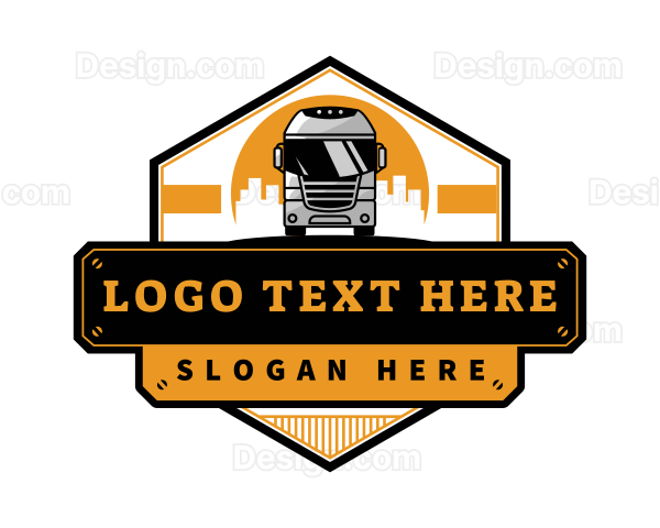 Bus Transport Logistic Logo