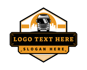 Bus Transport Logistic logo design