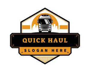 Bus Transport Logistic logo design