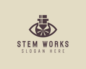 CNC Laser Fabrication logo design