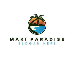 Mountain Beach Resort logo design