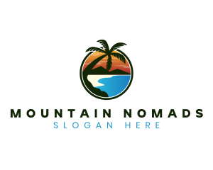 Mountain Beach Resort logo design