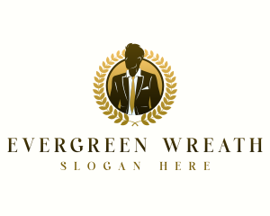 Businessman Apparel Clothing logo design