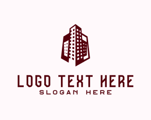 Office - Office Building Hexagon logo design