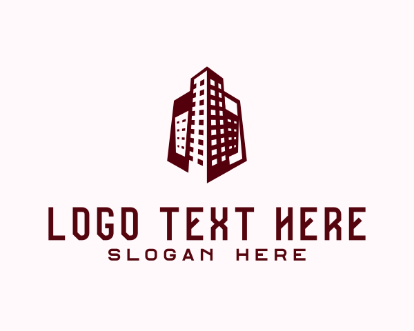 Office Building Hexagon logo