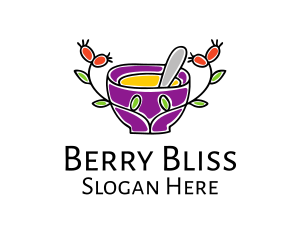 Natural Organic Mortar & Pestle logo design