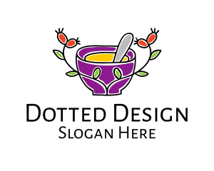 Natural Organic Mortar & Pestle logo design