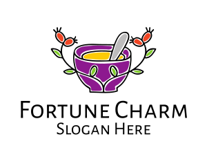 Natural Organic Mortar & Pestle logo design