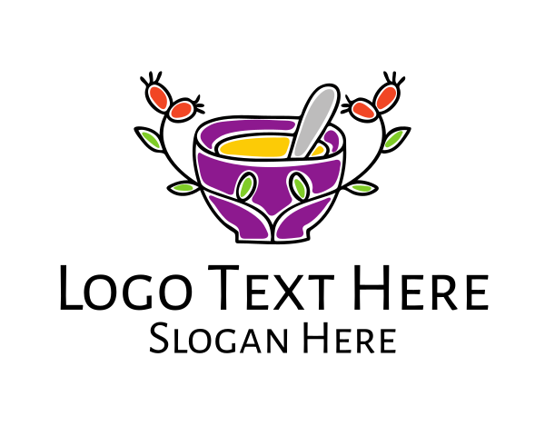 Vegetarian Food logo example 3