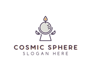 Sphere Candle Decoration logo design