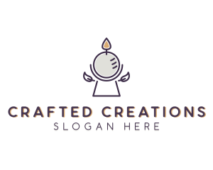 Sphere Candle Decoration logo design