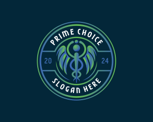 Medical Caduceus Clinic logo design