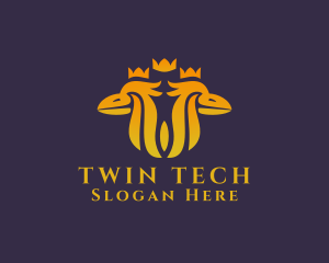 Twin Royal Phoenix logo design