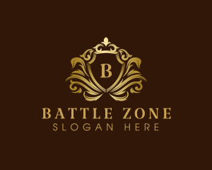 Luxury Crown Shield logo design