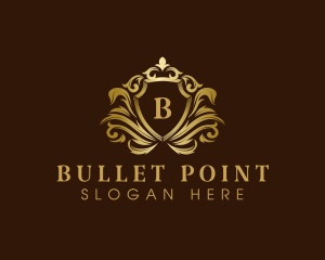 Luxury Crown Shield logo design