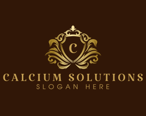 Luxury Crown Shield logo design