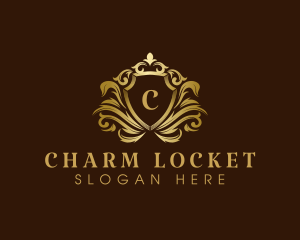 Luxury Crown Shield logo design