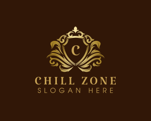 Luxury Crown Shield logo design