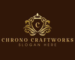 Luxury Crown Shield logo design