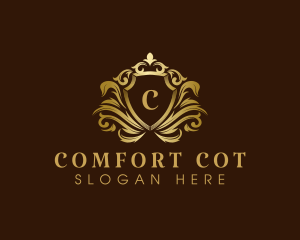 Luxury Crown Shield logo design