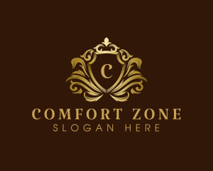 Luxury Crown Shield logo design