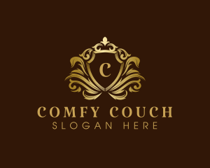 Luxury Crown Shield logo design