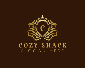 Luxury Crown Shield logo design