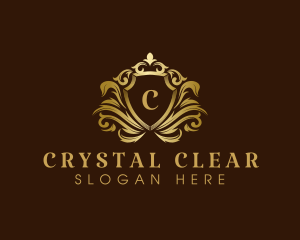 Luxury Crown Shield logo design