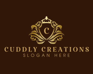 Luxury Crown Shield logo design