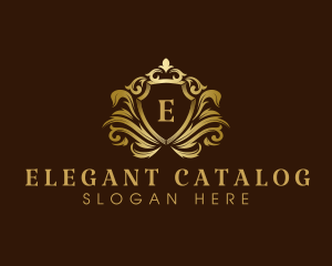 Luxury Crown Shield logo design