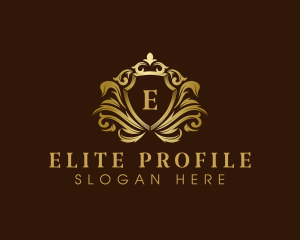 Luxury Crown Shield logo design