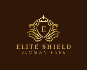 Luxury Crown Shield logo design