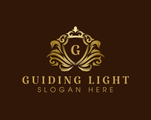 Luxury Crown Shield logo design