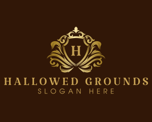 Luxury Crown Shield logo design