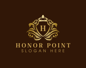 Luxury Crown Shield logo design