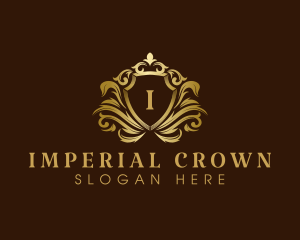 Luxury Crown Shield logo design