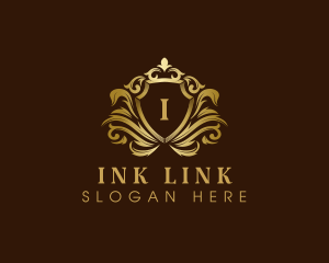 Luxury Crown Shield logo design