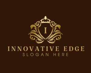 Luxury Crown Shield logo design