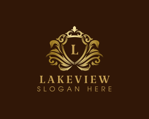 Luxury Crown Shield logo design