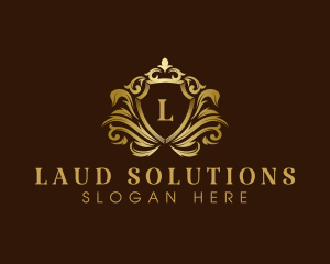 Luxury Crown Shield logo design