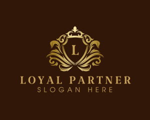 Luxury Crown Shield logo design