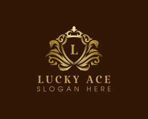 Luxury Crown Shield logo design