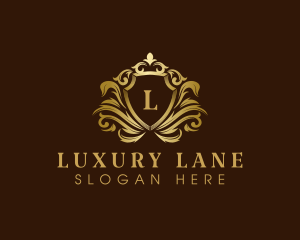 Luxury Crown Shield logo design