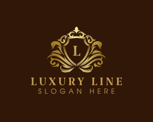 Luxury Crown Shield logo design