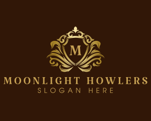 Luxury Crown Shield logo design